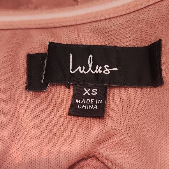 Lulus Rose Burnout Maxi Dress NWOT Size XS Pink Strapless Prom Dress - Picture 7 of 9